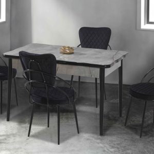 De Sfeer - Keukentafel - Eetkamertafel - EetTafels - Inklapbaar - Lagina - 165x80 cm - 4 tot 6 personen - Eettafel - MDF